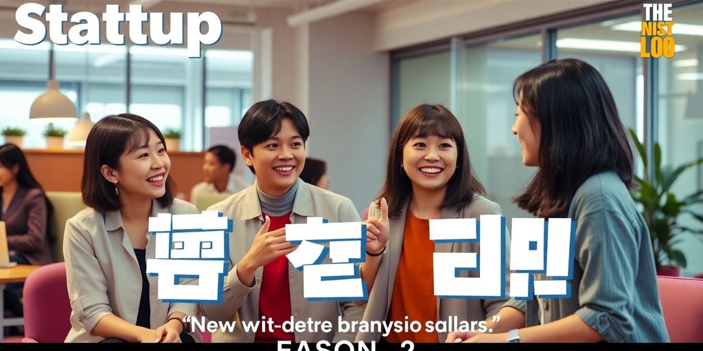 Key characters from Startup Kdrama Season 2 in action.